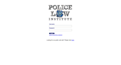 Desktop Screenshot of policelawinstitute.org