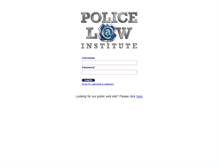 Tablet Screenshot of policelawinstitute.org